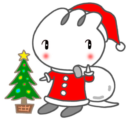 キャラクター,マスコットキャラクター,マンガ,character,キャラクターデザイン,クリスマスサンタクロース真っ赤な衣装クリスマスツリーXmzs