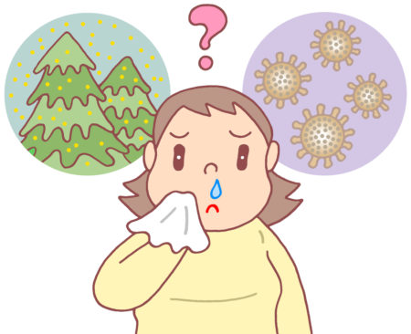 感染症,花粉症,鼻水,鼻炎,スギ花粉,感染症,コロナ感染症,新型コロナ感染症,初期症状,類似,アレルギー症状,アレルギー,花粉アレルギー