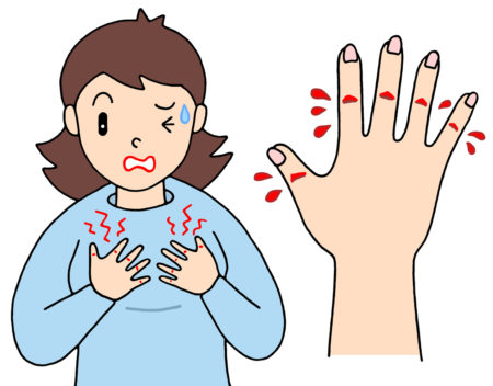 亀裂性湿疹,あかぎれ,ひび割れ,皮膚疾患,出血,痛み,手湿疹,乾燥肌,亀裂