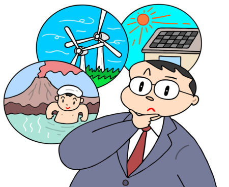 再生可能エネルギー,自然エネルギー,脱炭素社会,発電システム,太陽光発電,太陽光パネル,ソーラー発電システム,風力発電,風車,風力原動機,地熱発電,地熱エネルギー