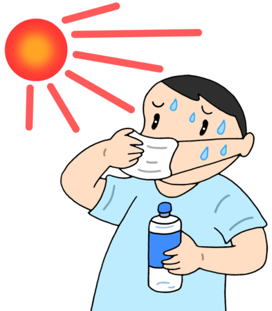 熱中症,日射病,脱水症,脱水症状,酷暑,猛暑,日差し,直射日光,発汗,水分補給,塩分補給,熱中症対策
