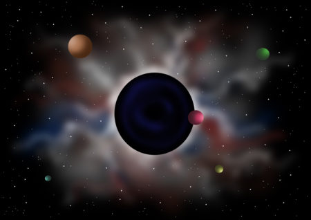宇宙,宇宙空間,スペース,天体,プラネット,惑星,衛星,サテライト,ファンタジー,幻想,ブラックホール,暗黒惑星