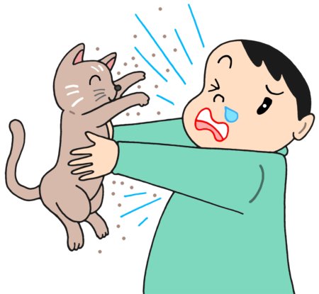 猫アレルギー,動物アレルギー,アレルギー,アレルギー症状,鼻水,鼻炎,鼻づまり,くしゃみ,過敏症,アレルギー性鼻炎,疾患,男性,人物,猫ペット,動物,愛玩動物,過敏反応,アレルゲン