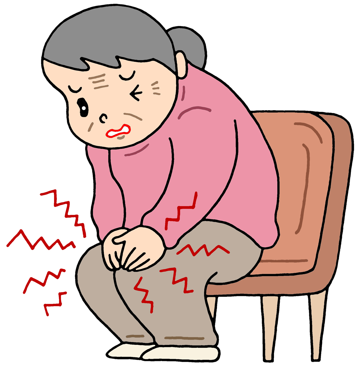 病気,疾患,膝痛,変形性ひざ関節症,膝関節痛,膝関節炎,膝の痛み,老化,加齢,高齢者,老人,お年寄り