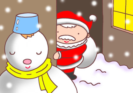 クリスマス,Xmas,サンタクロース,クリスマスイブ,クリスマスイヴ,雪だるま,降雪,積雪,窓明かり,雪,路地