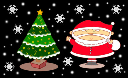 クリスマス,Xmas,サンタクロース,クリスマスイブ,クリスマスイヴ,クリスマスツリー,雪,雪の結晶,降雪,サイレントナイト
