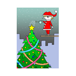 クリスマス,Xmas,サンタクロース,クリスマスイブ,クリスマスイヴ,クリスマスツリー,聖夜,星空
