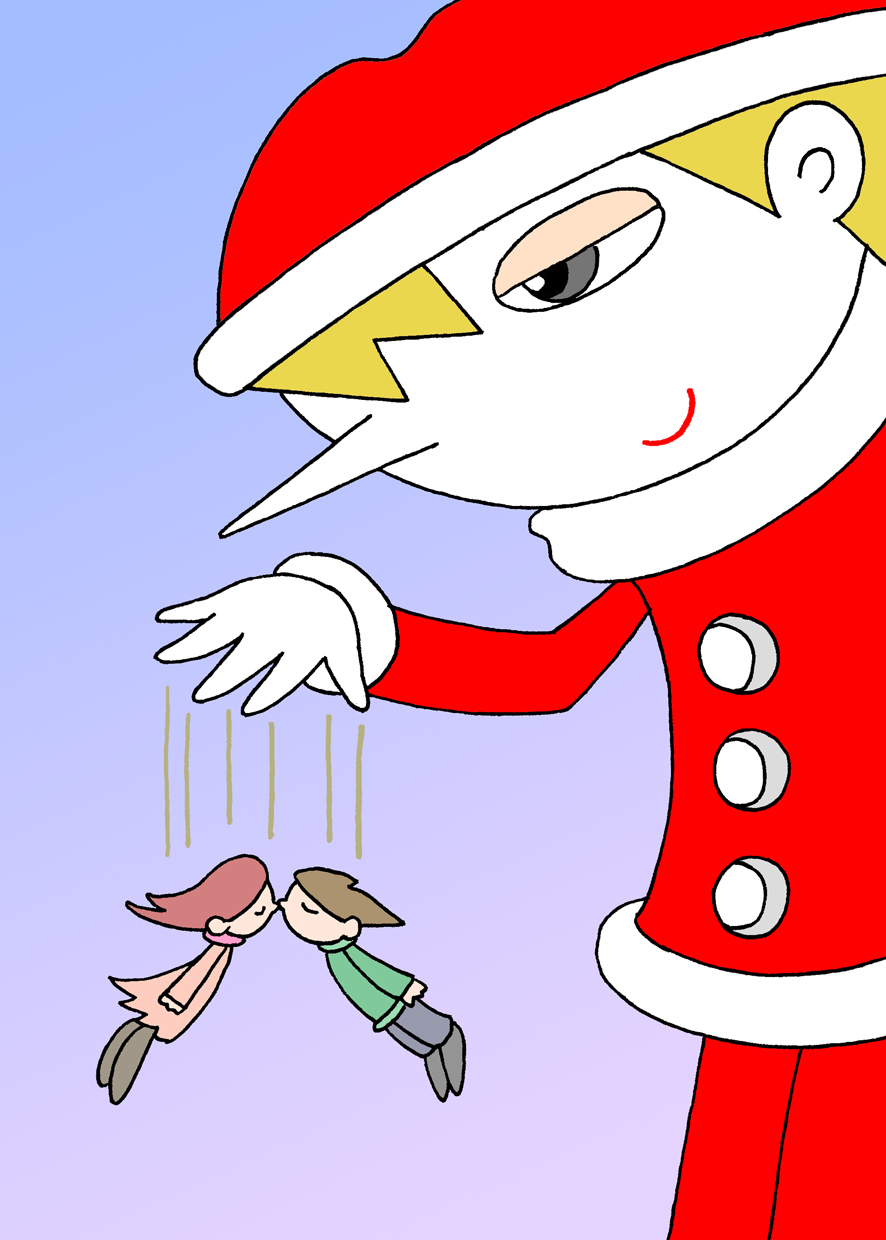 クリスマス,Xmas,サンタクロース,クリスマスイブ,クリスマスイヴ,操り人形,パペット,マリオネット,恋人