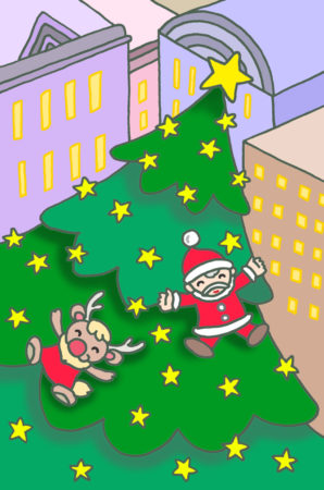 クリスマス,Xmas,サンタクロース,クリスマスイブ,クリスマスイヴ,クリスマスツリー,トナカイ