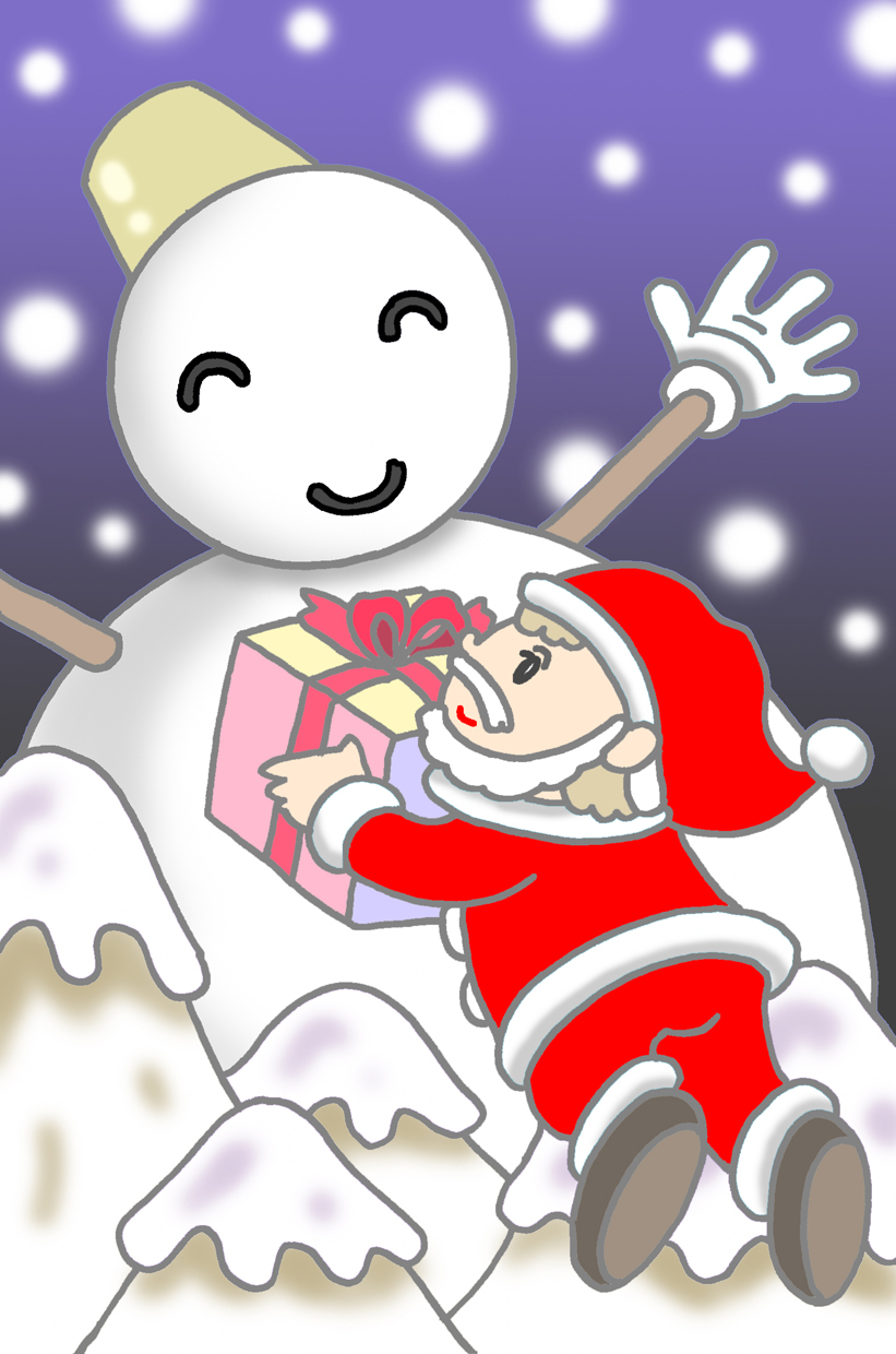 クリスマス,Xmas,サンタクロース,クリスマスイブ,クリスマスイヴ,雪だるま,スノウマン,クリスマスプレゼント,雪,雪景色